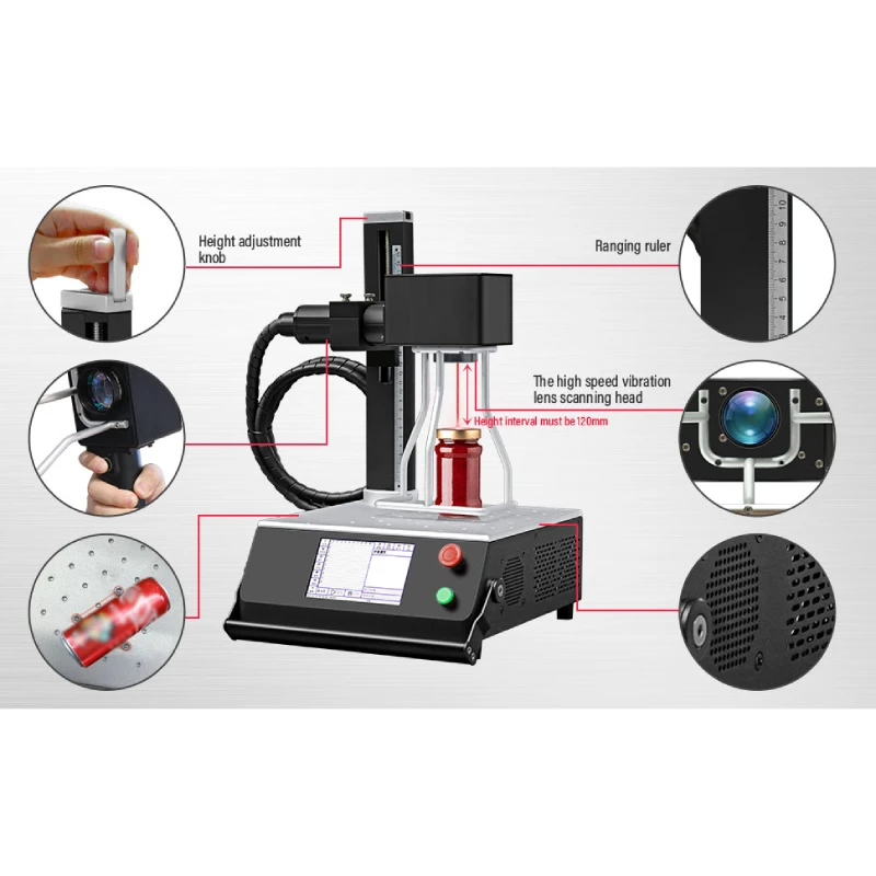 Máquina de grabado láser de fibra 20W portátil MDJET DESKTOP LD-20 - Imagen 2