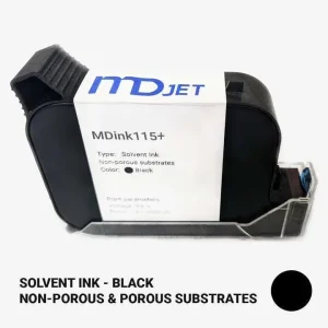MDINK115+ Tinta negra solvente PREMIUM (secado rápido)